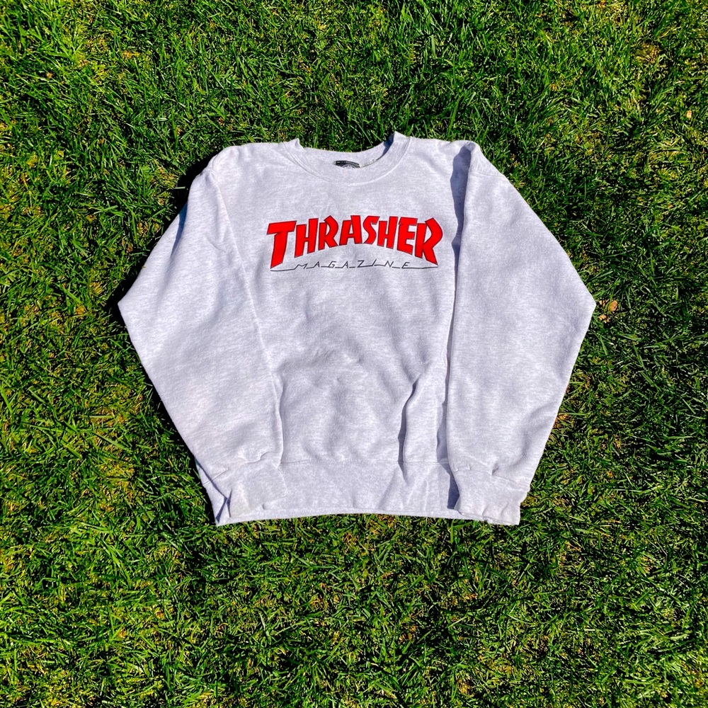 Thrasher Magazine crewneck, White